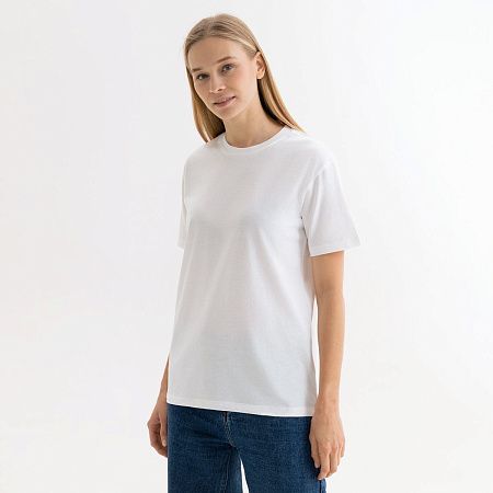 Футболка унисекс Крис (Kris), 150 гр., белая (теплого оттенка), размер XL