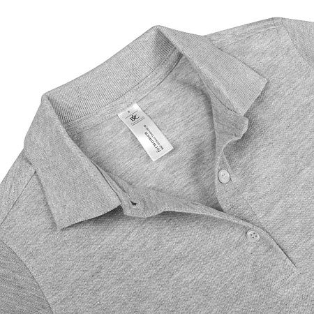 Рубашка поло женская Safran Timeless серый меланж, размер L