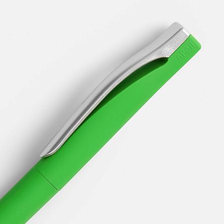 Ручка шариковая Pin Soft Touch, зеленая