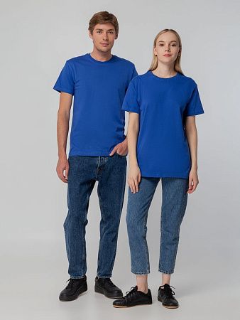 Футболка унисекс T-bolka 140, ярко-синяя, размер 4XL
