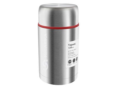 Термос для еды Relaxika «301» в чехле, 1200 мл