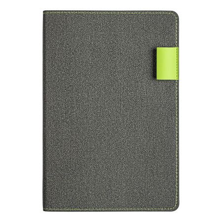 Ежедневник Flexy Freedom Ostende А5, темно-серый/салатовый, недатированный, в гибкой обложке