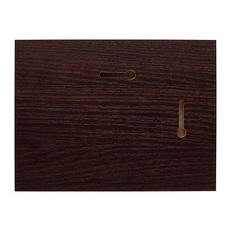 Плакетка Plaque, малая, вишня с серебристой пластиной