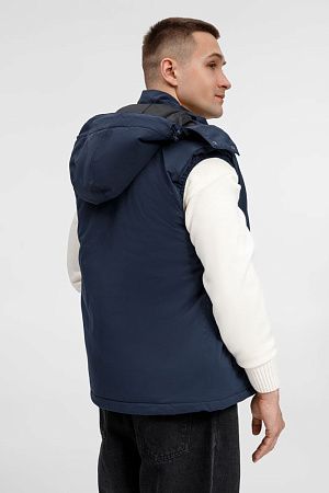 Жилет унисекс Sfera, темно-синий, размер 4XL