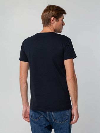 Футболка унисекс T-bolka 140, темно-синяя, размер S