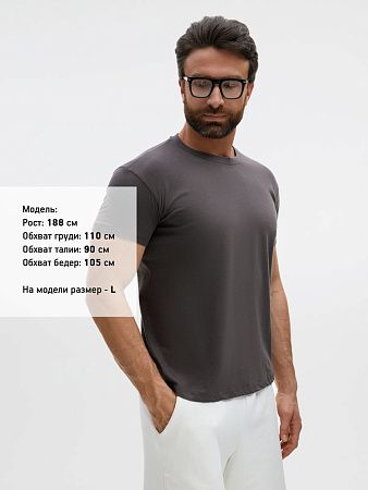 Футболка унисекс Regent 150, темно-серая, размер M