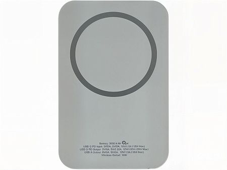 Магнитный беспроводной внешний аккумулятор с быстрой зарядкой QC/PD 20 Вт «MagnetIQ», 5000 mAh