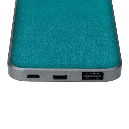 Внешний аккумулятор Ин Велюр (In Velour) 10000 mAh, бирюзовый