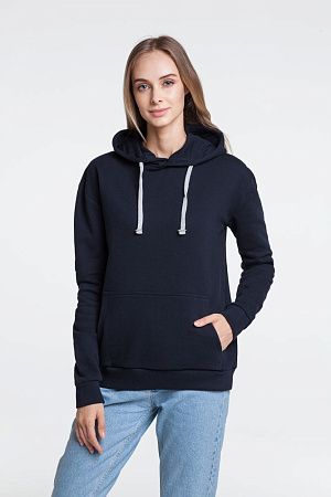 Толстовка с капюшоном Unit Kirenga Heavy, темно-синяя, размер XS