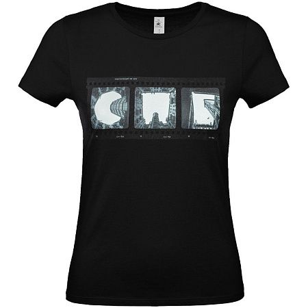 Футболка женская «Небо-душа», черная, размер XS