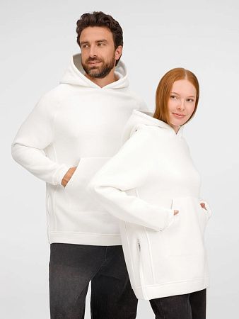 Худи унисекс оверсайз Easy Street, молочно-белое, размер M/L