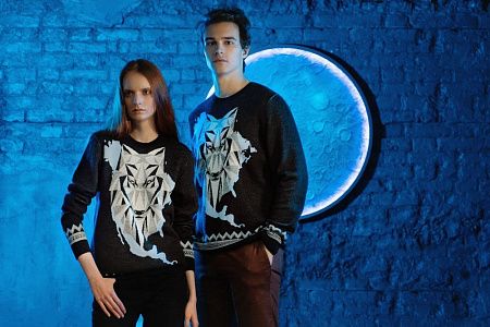 Джемпер Totem Wolf, черный, размер S