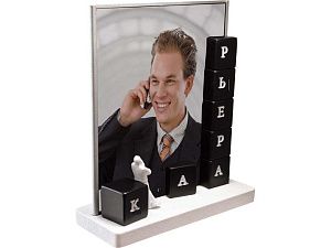 Фоторамка «Карьера», цвет: черный, белый