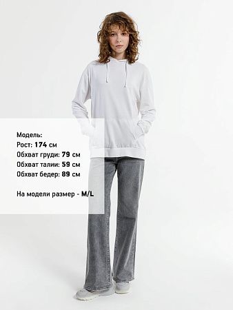 Худи унисекс Westray, белое, размер S