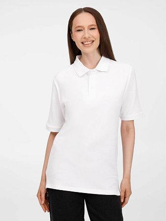 Рубашка поло унисекс Upswing, белая, размер 3XL