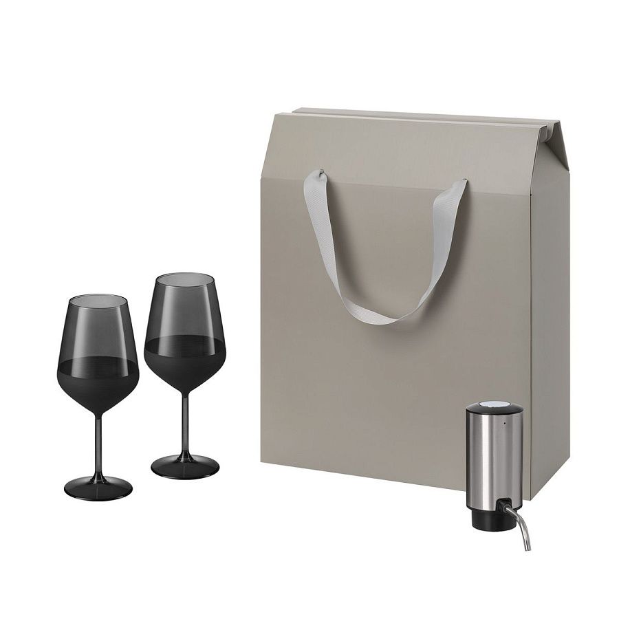 Подарочный набор Black Edition, Dante (2 бокала + аэратор для вина)