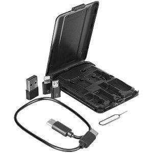 Органайзер с беспроводной зарядкой и набором адаптеров Octopod, черный