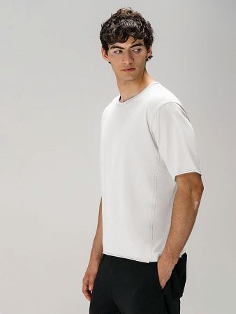 Футболка оверсайз унисекс Vozduh, молочно-белая, размер XS/S