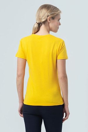 Футболка женская Miss 150, желтая, размер L