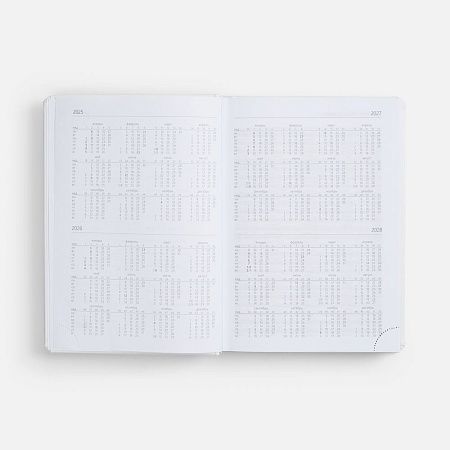 Ежедневник Nebraska, недатированный, белый