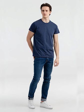 Футболка мужская Regent Fit 150, синий меланж, размер XS