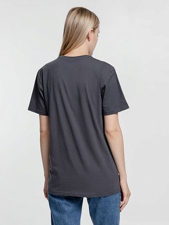 Футболка унисекс T-Bolka 160, темно-серая (графит), размер S