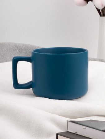 Чашка Jumbo в коробке матовая, морская волна