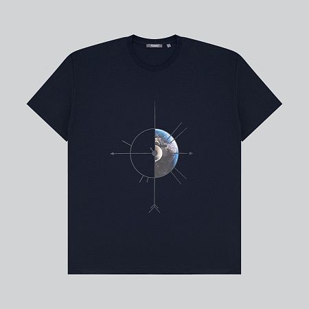 Футболка унисекс Крис (Kris), 150 гр., темно-синяя, размер XS
