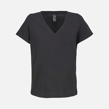 Футболка женская Regent Women с V-образным вырезом, черная, размер XS