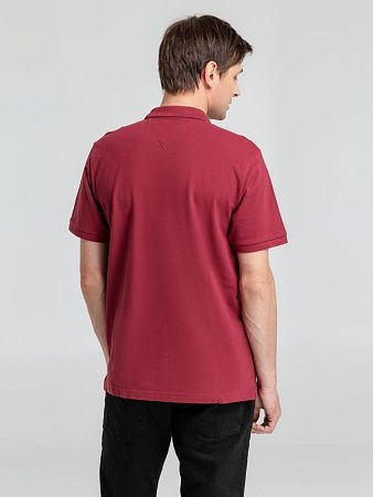 Рубашка поло мужская Neptune, вишнево-красная, размер S
