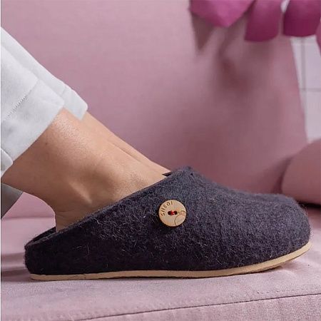 Домашние валенки Step, темно-синие (клякса), размер 46