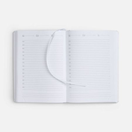 Ежедневник Nebraska, недатированный, белый