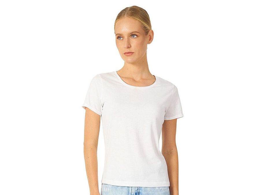 Футболка «Sydney» с подвернутыми рукавами, женская под нанесение