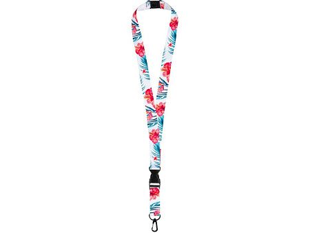 Ланъярд под сублимацию с карабином, межуровневым замком и замком обрыва, 2 см