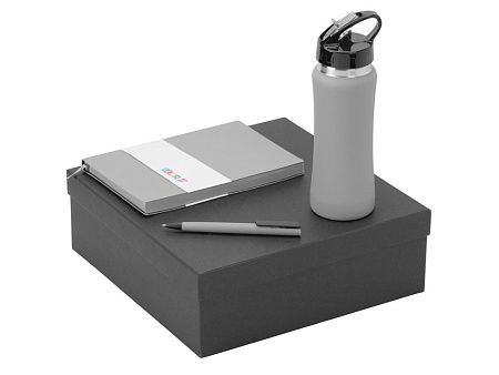 Подарочный набор c блокнотом C1, ручкой и бутылкой