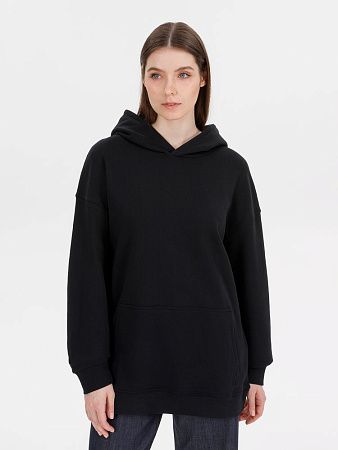 Худи оверсайз унисекс Outshine, черное, размер XL/2XL