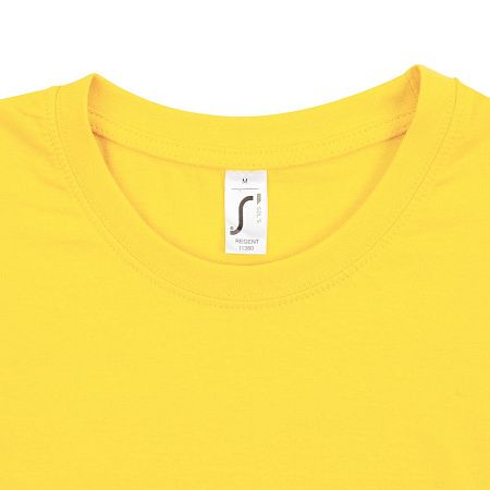 Футболка унисекс Regent 150, желтая (лимонная), размер XXS