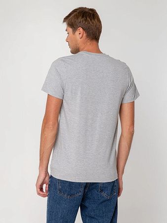 Футболка мужская T-bolka Stretch, серый меланж, размер XXL