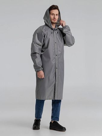 Дождевик со светоотражающими элементами Rainman Blink, серый, размер M