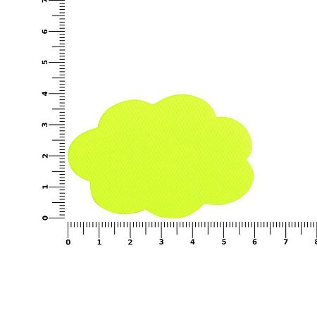 Наклейка тканевая Lunga Calum, L, желтый неон