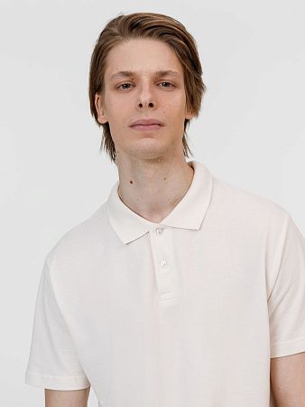 Рубашка поло унисекс Pulse, молочно-белая, размер L