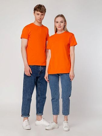 Футболка унисекс T-Bolka 160, оранжевая, размер 4XL