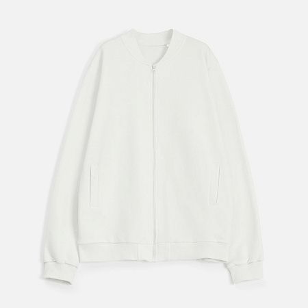 Бомбер унисекс Townie, молочно-белый, размер S