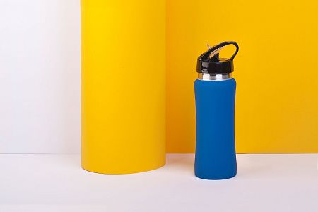 Бутылка для воды "Индиана" 600 мл, покрытие soft touch