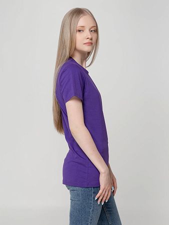 Футболка женская T-bolka Lady, фиолетовая, размер L