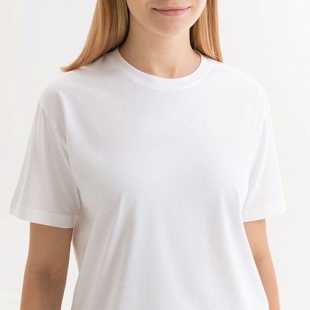 Футболка унисекс Крис (Kris), 150 гр., белая (теплого оттенка), размер XL