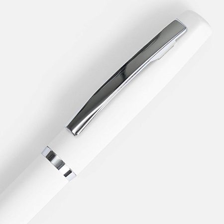 Ручка шариковая Bolt Soft Touch, белая