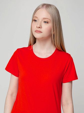 Футболка женская T-bolka Lady, красная, размер S