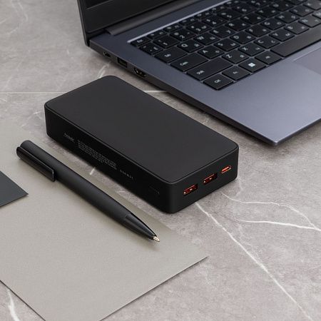 Внешний аккумулятор с подсветкой Ancor PD Plus 20000 mAh, черный