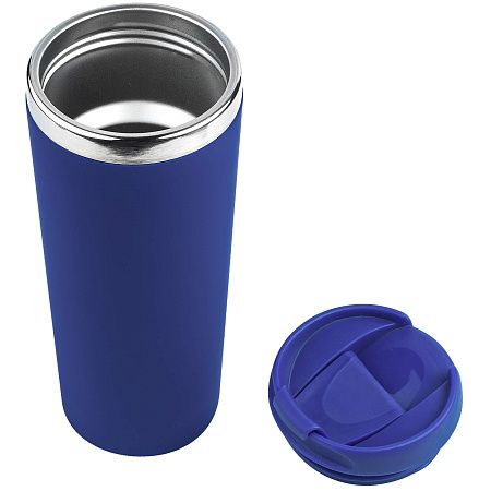 Термокружка KOMO SOFT COLOR 420мл. Темно-синяя с темно-синей крышкой 6060.14